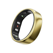 RingConn Gen 2 Smart Ring, Ultra-Thin AI Sleep Apnea Monitor, Titanium, Gold, Size 7, 12-Day Battery Life, IP68 Waterproof, 123030703