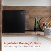 Magic Chef 1.7-cu. ft. Compact Refrigerator, Black, Reversible Door, Adjustable Temperature Control, HMAR170BE