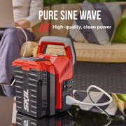 Skil PWR CORE 40V 300W Power Inverter with Pure Sine Wave, Powers Four Devices, LED Indicator, Compatible with SKIL PWR CORE 40 Batteries, PI0300C-00