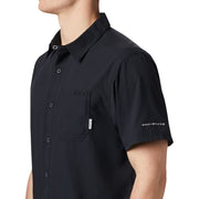 Columbia PFG Slack Tide Camp Short-Sleeve Button-Down Shirt - Black - 2XL