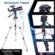 BEBANG A6003 Telescopes for Kids Adults Beginners, 70MM Telescope for Astronomy with Tripod