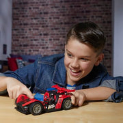 Hasbro Marvel Spider-Man VenomVersus Epic World of Action Miles Morales Remix Blast Racer, Red and Black, 4-Inch Figure and Vehicle Set