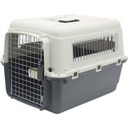 Sportpet Designs CM-2001-CS01 Dog IATA Airline Plastic Kennel Carrier, M, Gray/Beige