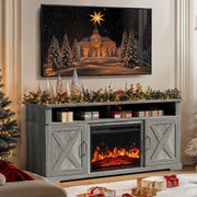 CHITOOMA APRTS01W Electric Fireplace TV Stand for TVs up to 65