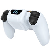 Atzeste Wireless Charger for PS5 Controller, 1800mAh Rechargeable Battery Pack with LED Display, Fast Charging, 14H+ Playtime, Ergonomic L-Shaped Design