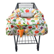 Boppy Shopping Cart and Restaurant High Chair Cover - Farmers Market, 6-48 Months - Machine Washable