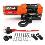 X-BULL USAM-XBEW019 4500lbs Electric Winch, 12V, Waterproof Synthetic Rope, Wireless Remote Control, ATV UTV Boat