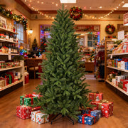 Fir Artificial Christmas Tree 7.5FT w/3728 PE&PVC Mixed Branches  Bringstar Xmas Tree Hinged
