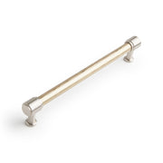 Signature Hardware 489651 Lazzara 7-9/16 Inch Center to Center Hammered Bar Cabinet Pull Golden Champagne/Satin Nickel Cabinet Pulls