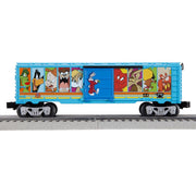 Lionel Looney Tunes Freight LionChief 5.0 Electric O Gauge Train Set with Bluetooth 5.0, Remote Control, Illuminated Caboose, Multi-Color, 2423010