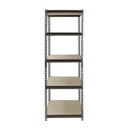 Muscle Rack 5-Shelf Steel Shelving, Silver-Vein, 24