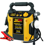 EverStart J7CEB Maxx 1000 Peak Amp Jump Starter w/120 PSI Compressor, Pivoting LED Light, 3X USB Ports