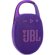 JBL Clip 5 Portable Waterproof Bluetooth Speaker, Purple