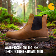 Carhartt Men's Frontier Water Resistant Steel Toe Chelsea Work Boot, Bison Brown Oil Tan, Size 10.5 Wide, FN5254-M