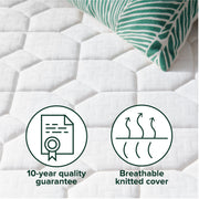 Zinus Innerspring Mattress, 6in Basic Tight Top, Firm Support, Twin Size, White