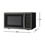 Sharp ZSMC1452KH 1.4-cu. ft. 1100W Countertop Microwave in Black Stainless Steel