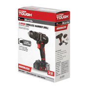 Hyper Tough 80045 20V Max Brushless 2-Speed Cordless Hammer Drill with 1.5Ah Lithium-Ion Battery & Charger