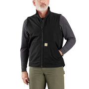 Carhartt Men's Galesburg Softshell Vest, Relaxed Fit, Water-Resistant, Wind Fighter Technology, Black, Large, 106439