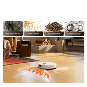 Roborock Q10 X5+ Robot Vacuum and Mop, Self-Emptying, White