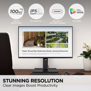 ViewSonic VG2452 24 Inch IPS FHD Computer Monitor, 100Hz Refresh Rate, USB-C with 65W Charging, HDMI, DisplayPort, Ergonomic Stand, USB Hub, Anti-Glare Screen
