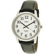 Timex - TIMEX WOMENS BLK LTHR WHT GLD TMX