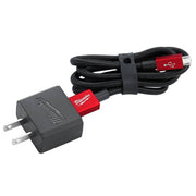 Milwaukee 48-59-1202 3ft Micro-USB Cable and 2.1A Wall Charger