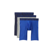 Under Armour Men's Performance Tech Long-Leg Boxerjock Briefs, Moisture-Wicking, 9 in Inseam, 3-Pack, Royal, X-Large