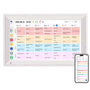 HBESTORE HL-06A-DPF 15.6 Inch Smart Wall Planner Digital Calendar Chore Chart 1920x1080 Touchscreen Interactive Display Wall Mount