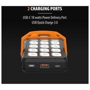 ToughTested TT-PBW-SB1 Dual-Solar Switchback Power Bank