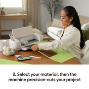 Cricut Explore 4 Smart Cutting Machine with Bluetooth, Twice the Cutting Speed, Seashell Color, Includes Starter Kit