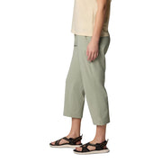 Columbia Women's All Seasons Capri Hiking Pants, Omni-Shade UPF 50+ Sun Protection, Omni-Shield Repellency, Safari Green, Large, 23 Inseam, Mid-Rise, Regular Fit, Stretch, 211964