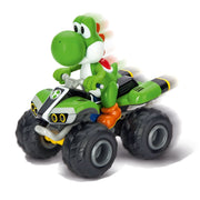 Carrera RC Mario Kart Yoshi Quad Remote Control Car, 1:20 Scale, Rechargeable USB-C Battery, 2.4 GHz, Off-Road Performance, Green, 370200971