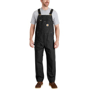 Carhartt Heavyweight Cotton Duck Bib Overalls for Men - Black - 32x32