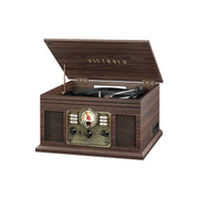 Innovative Technology VTA-200B-ESP Victrola Nostalgic Classic Wood 6-in-1 Bluetooth Turntable Entertainment Center, Espresso