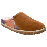 Minnetonka Moccasin Tahoe Slide Slippers for Ladies - Brown Multi - 10M