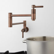 Signature Hardware SH441122ORB Contemporary Retractable Wall-Mount Pot Filler Faucet, Oil Rubbed Bronze