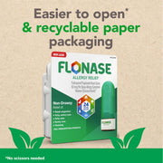 Flonase Allergy Relief Nasal Spray, 24-Hour Non-Drowsy Multi-Symptom Allergy Medicine, Metered Spray, 144 Sprays Each, Twin Pack
