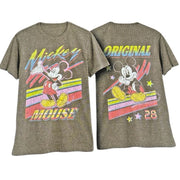 Mickey Mouse Kids T-Shirt Disney Character Tee, XL, Gray