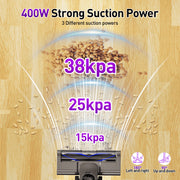 KANFUAQ Cordless Stick Vacuum Cleaner, 38KPA Suction, 55-Minute Fast Charging, Lightweight 3 lb, Purple, P2-FAST