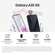 Samsung Galaxy A35 5G 128GB (Unlocked) - Awesome Navy SM-A356UZKAXAA US Version, 2024