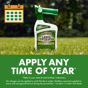 Spectracide Lawn Fertilizer 30-0-0 Liquid, 2-in-1 Nitrogen Formula, Ready-to-Spray, 32 oz, Covers 5,000 sq ft, HG-97456