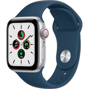 Apple Watch SE Cell 40mm Silver Aluminum - Abyss Blue Sport Band MKQL3LL/A