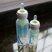 Dr. Brown's Natural Flow Anti-Colic Options+ First Year Baby Bottle Gift Set, Clear with Gray