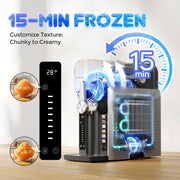 Xingsheng 1.6L Slushie Machine with Rapid Freezing QuickChill Technology, Touchscreen Control, 6 Preset Modes, 54oz Capacity, FDM001
