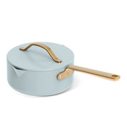 Beautiful 19793 12pc Ceramic Non-Stick Cookware Set, Hydrangea by Drew Barrymore