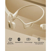 Shokz S810 Open Ear Bluetooth Headphones for Sports with Cooling Wristband, Beige