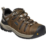 Keen Utility Flint II Waterproof Steel Toe Work Shoes, Cascade Brown Orion Blue, 14 Wide, 1023236-400