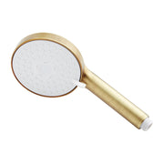 Signature Hardware 485498 Round Paddle Multifunction Hand Shower, Aged Brass