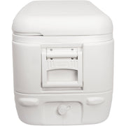 Igloo Polar White 120 Qt Insulated Hard Shell Ice Chest Cooler with Ultratherm Technology, Stain-Resistant Liner, Child-Safe Latches, Reinforced Handles, Threaded Drain Plug, 44577