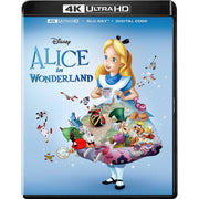 Walt Disney Pictures Alice in Wonderland 4K UHD Blu-ray Movie with Digital Copy, Standard Edition, 1011024549